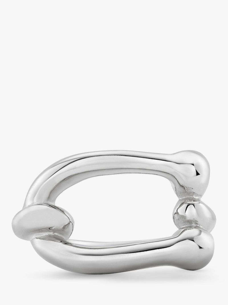 UNOde50 Youthful Link Ring silver plated size S 1/2 (British brand)
