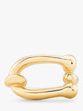 UNOde50 gold plated link ring size S 1/2, UK version