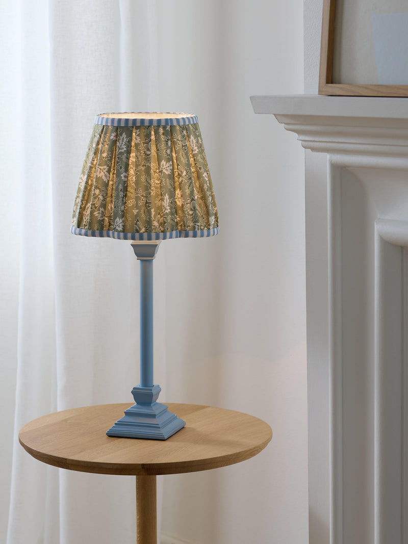 John Lewis x Sanderson blue scallop table lamp, UK version