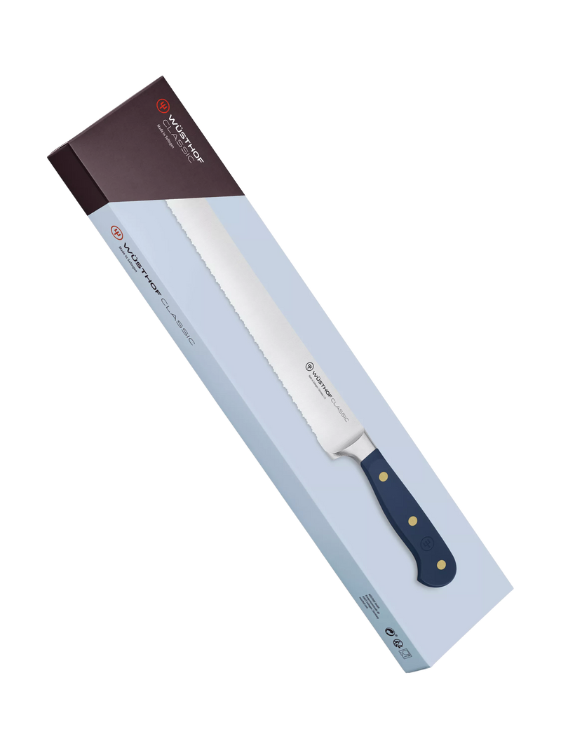 WÜSTHOF bread knife Wild Blueberry 23cm, imported from the UK