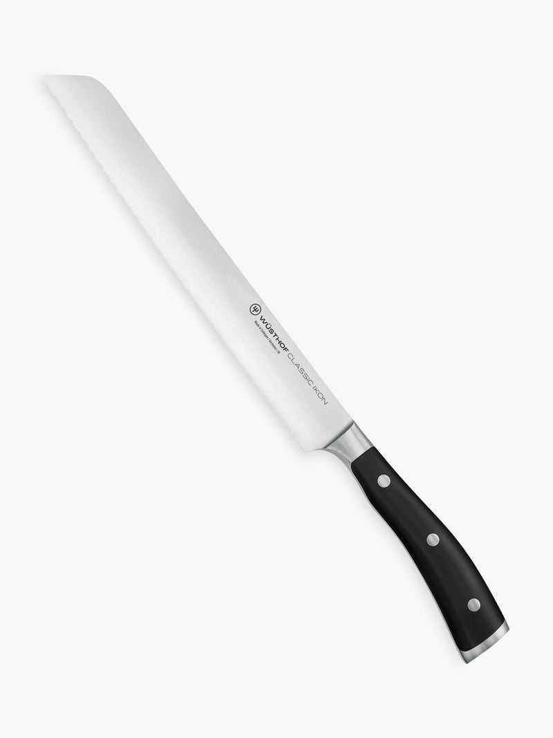 Double Serrated Bread Knife 23 cm with German Steel Blade