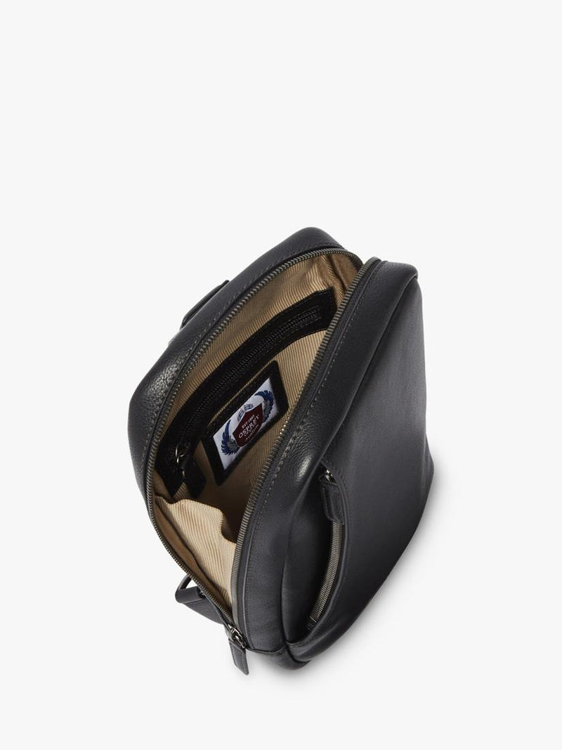 OSPREY LONDON Compass leather sling bag, UK version