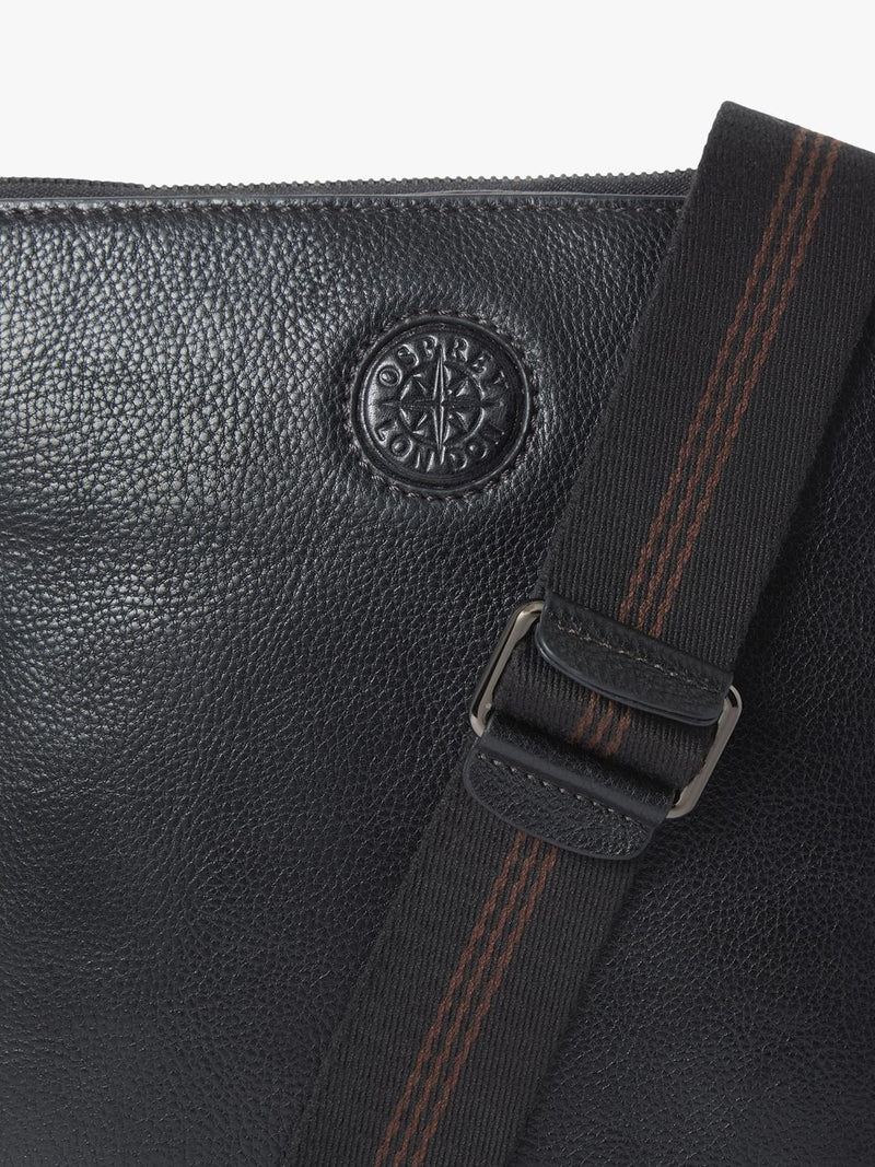 OSPREY LONDON Kompass kleine Umhängetasche aus Milano-Leder, UK-Version