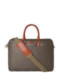 OSPREY LONDON The Grantham Wachsleinwand und Leder Laptoptasche