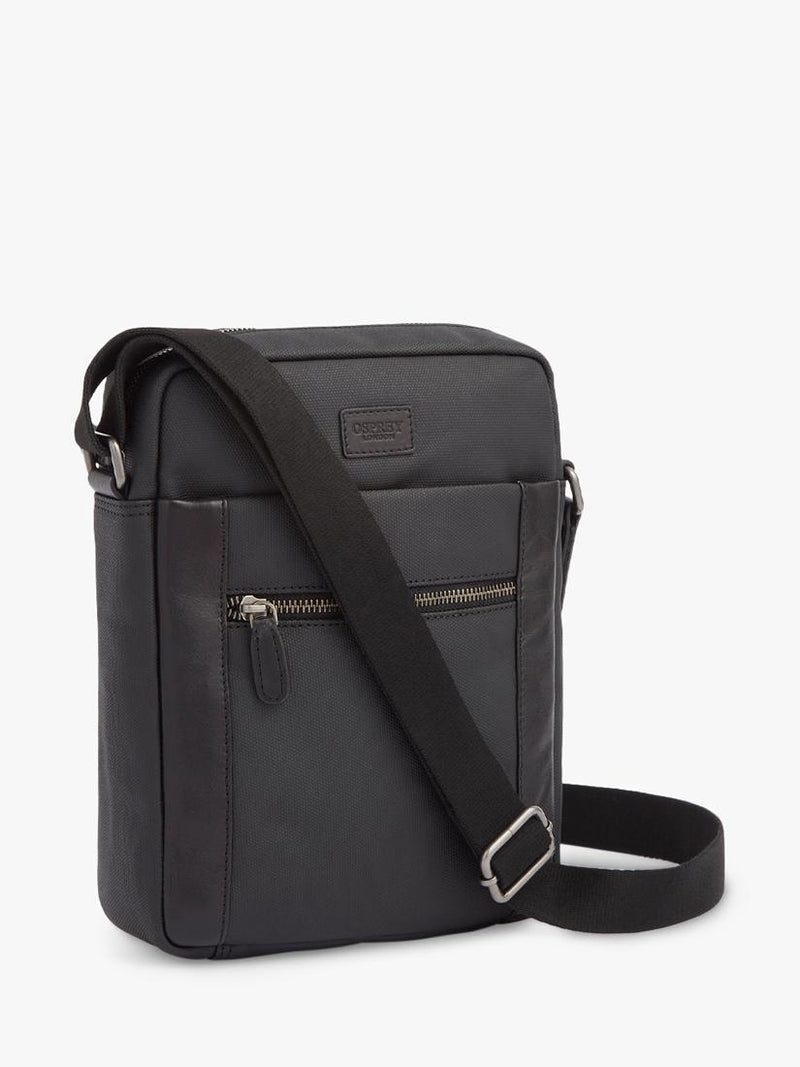 OSPREY LONDON Grantham waxed canvas messenger bag small (British brand)