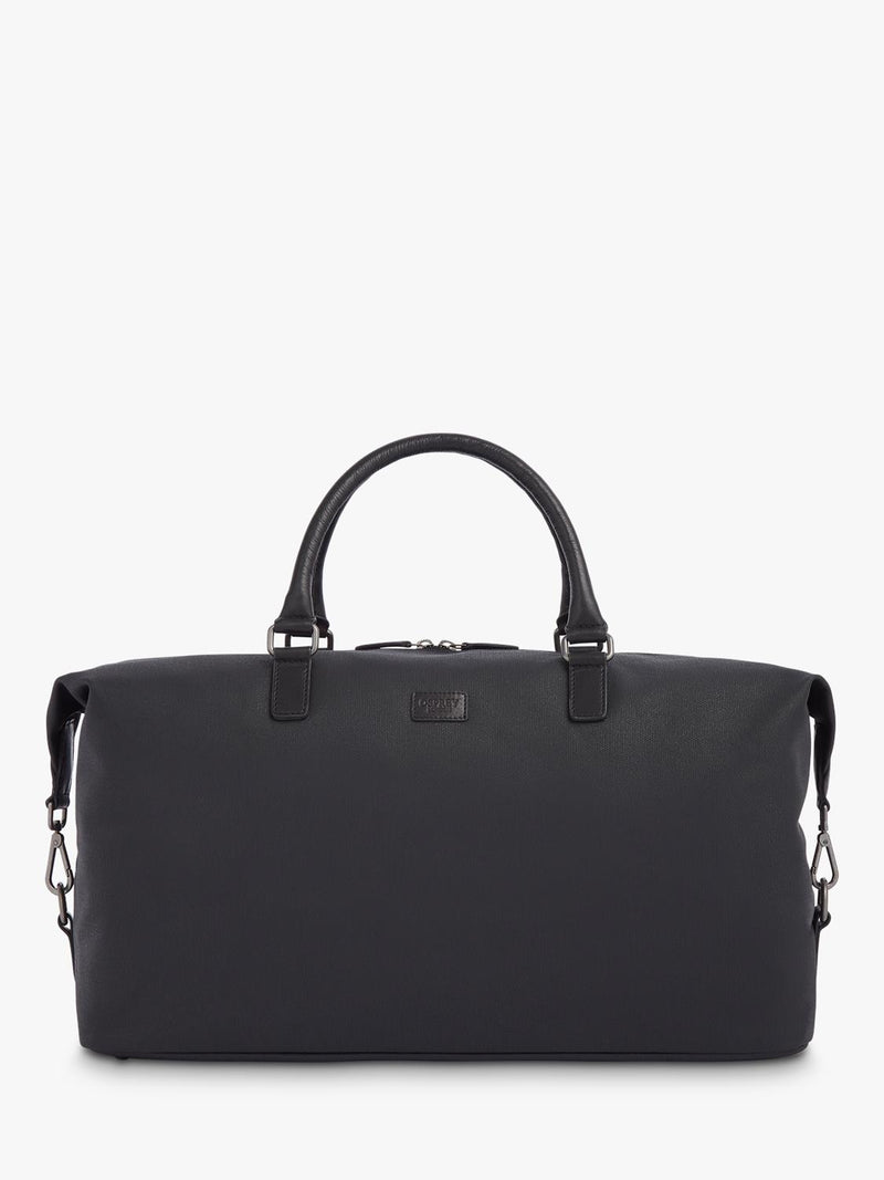 OSPREY LONDON Grantham waxed canvas leather weekend bag, imported from the UK