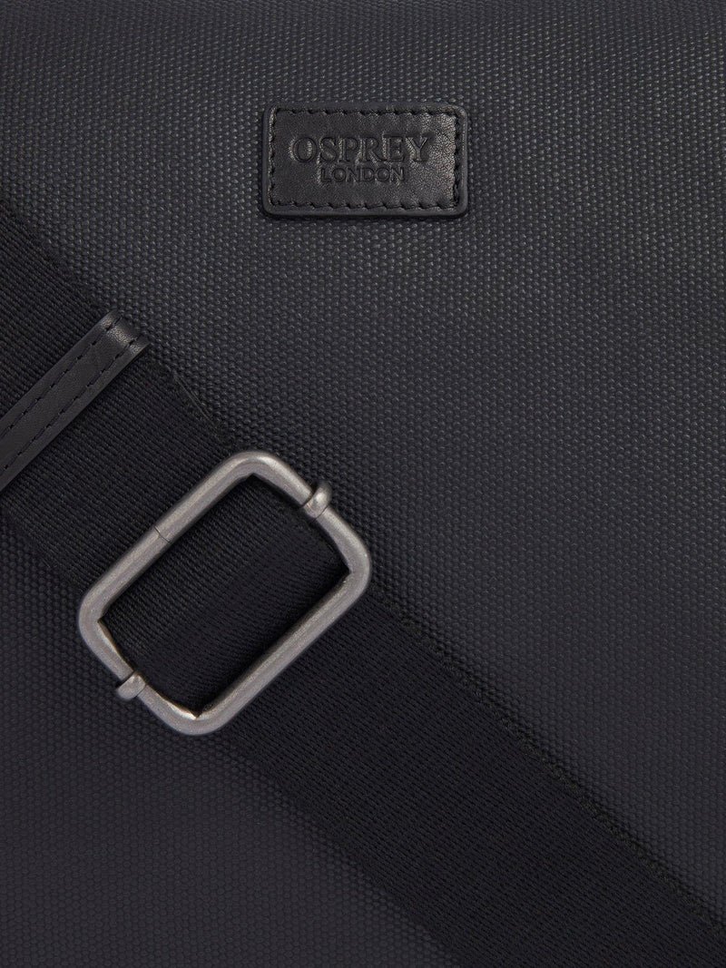 OSPREY LONDON Grantham waxed canvas leather weekend bag, imported from the UK