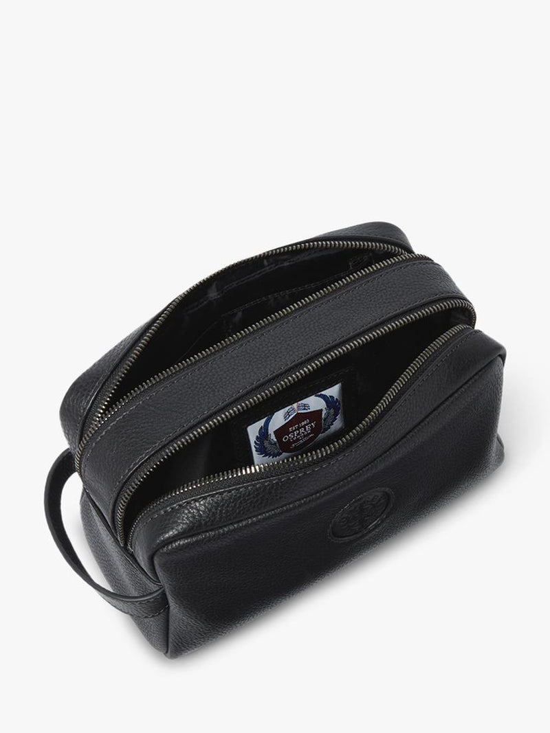 OSPREY LONDON Milano leather washbag - British product
