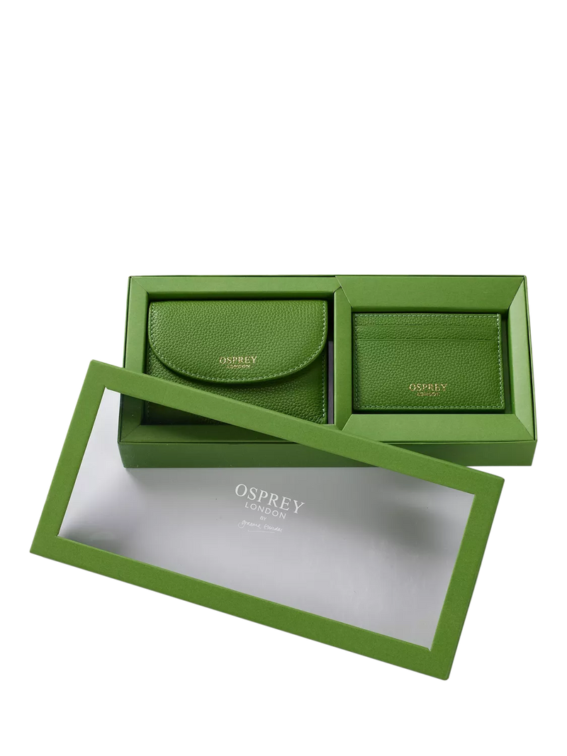 OSPREY LONDON Tilly Leder-Portemonnaie-Set mit Kartenhalter - Britisches Produkt