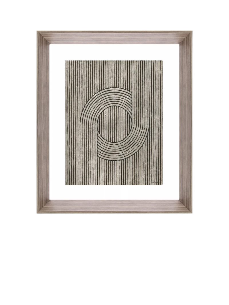 Brookpace Lascelles Cedar Grooves III framed print 66x55cm, imported from the UK