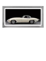 John Lewis Brookpace Lascelles Jaguar E-Type Car Framed Print, 49 x 99cm- Buy online at McGrocer