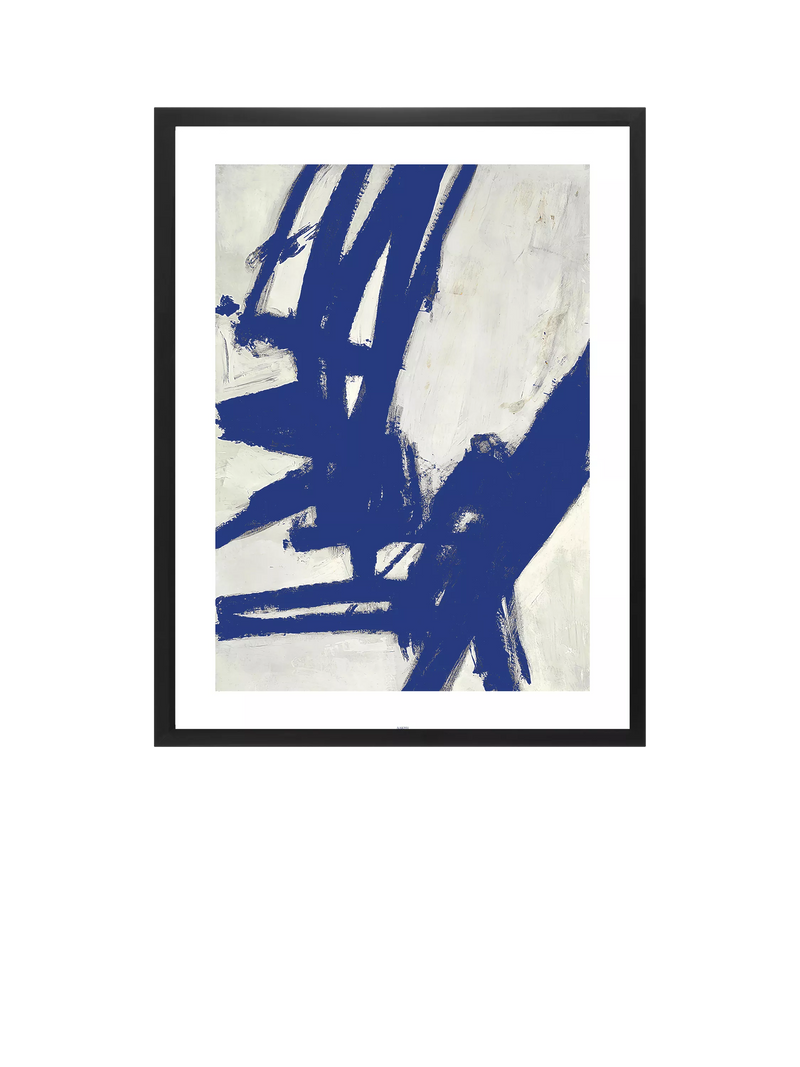 Brookpace Lascelles abstract framed print Nero 6 75x55cm, UK version