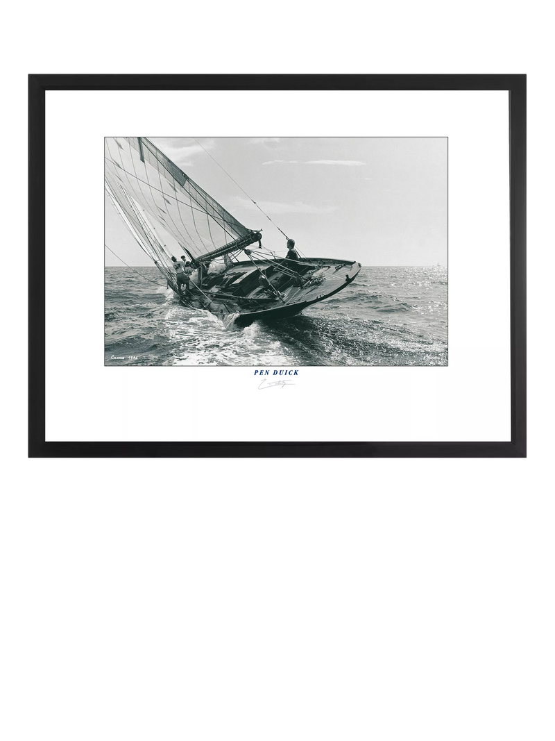Brookpace Lascelles framed print Pen Duick yacht 35x45cm (British brand)
