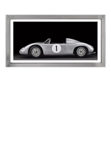 John Lewis Brookpace Lascelles Porsche 718 RSK Car Framed Print, Black, 49 x 99cm- Buy online at McGrocer