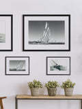 Brookpace Lascelles framed print Shenandoah yacht 35x45cm (British brand)