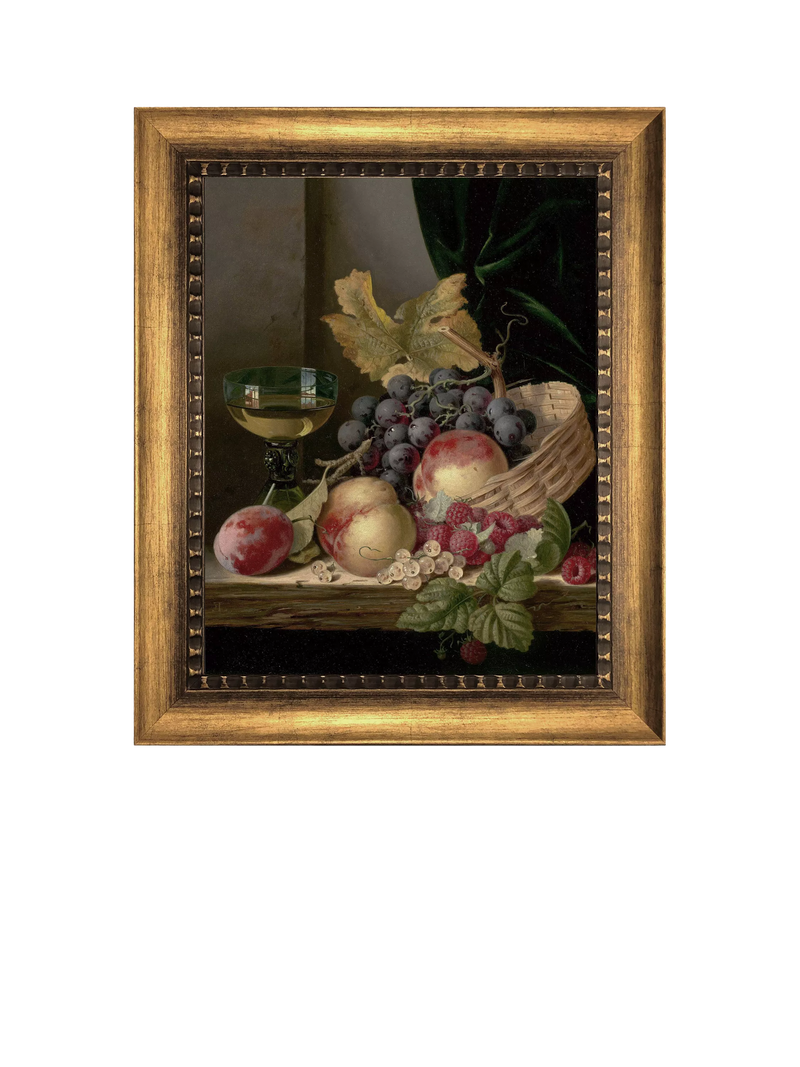 Brookpace Lascelles Still Life Autumn Fruits framed canvas print 64 x 54cm - British product