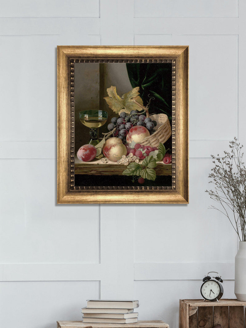 Brookpace Lascelles Still Life Autumn Fruits framed canvas print 64 x 54cm - British product