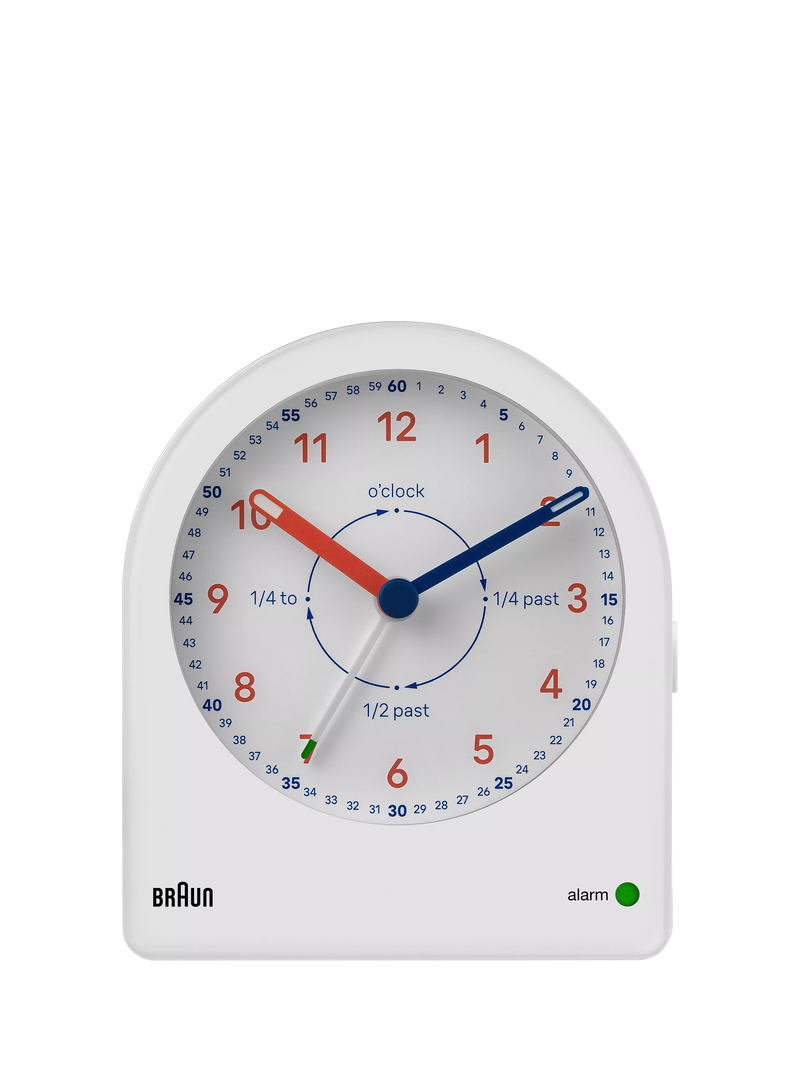 Braun Kids BC22 time teacher alarm clock white, UK version
