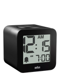 Braun BC25BP digital speaking alarm clock black, imported from the UK