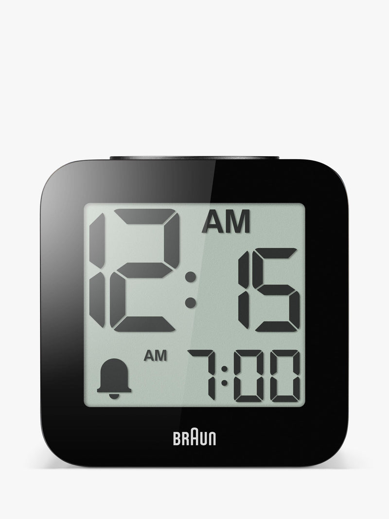 Braun BC25BP digital speaking alarm clock black, imported from the UK