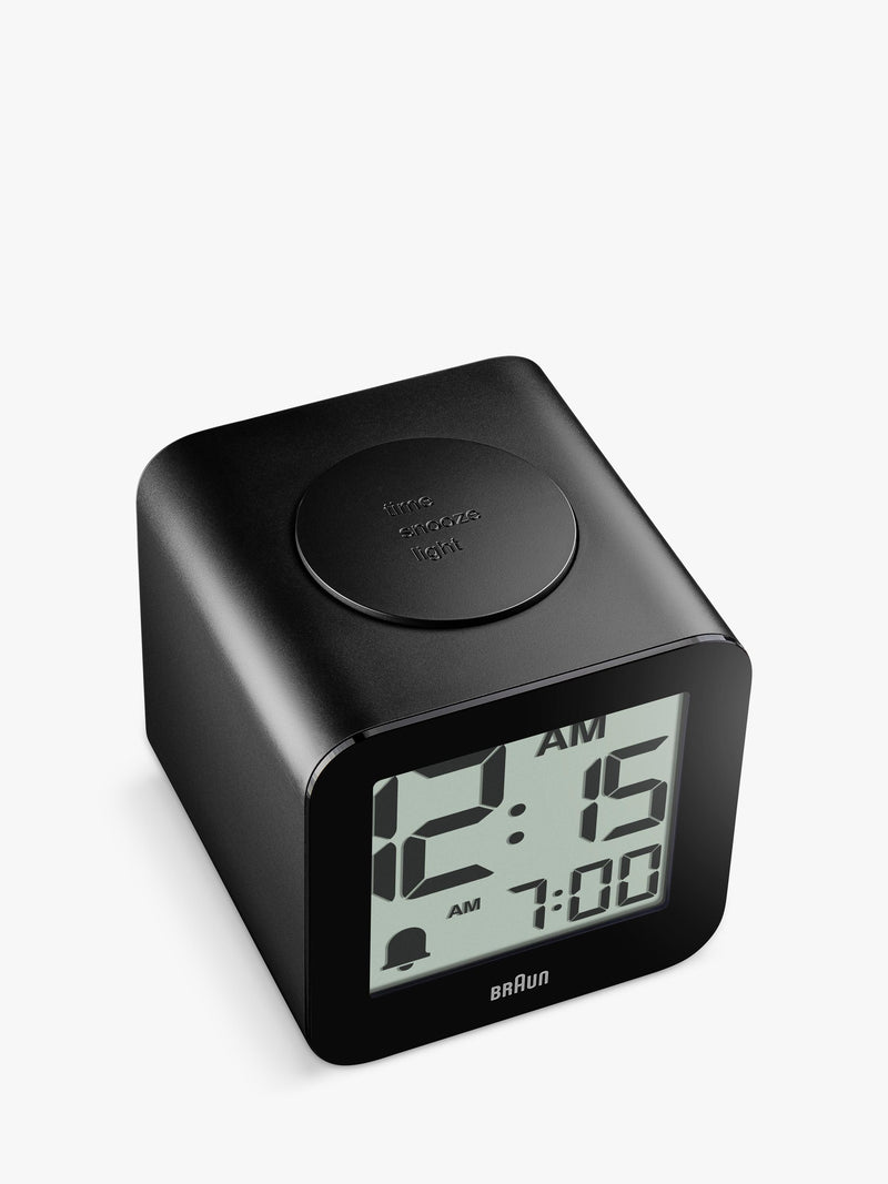 Braun BC25BP digital speaking alarm clock black, imported from the UK