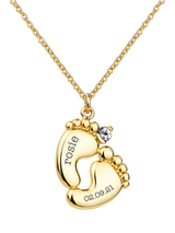 John Lewis Treat Republic Personalised Baby Feet Necklace- Buy online at McGrocer