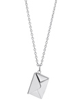 Treat Republic envelope necklace silver plated (British brand)