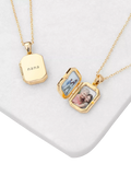 Treat Republic personalised gold photo locket necklace - British product