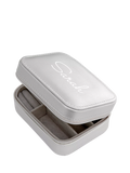 Treat Republic personalised silver travel jewellery case, imported from the UK