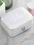 Treat Republic personalised silver travel jewellery case, imported from the UK