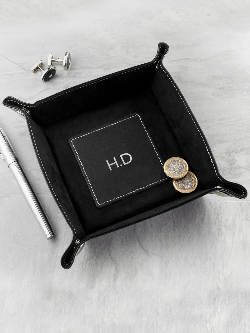 Treat Republic personalised valet tray with initials - British product