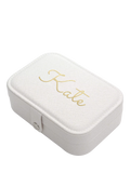 Treat Republic personalised glitter jewellery case, imported from the UK