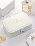 Treat Republic personalised glitter jewellery case, imported from the UK