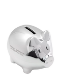 Treat Republic personalised silver plated piggy bank - British product
