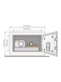 Yale Value Home Safe small black programmable PIN safe - British product