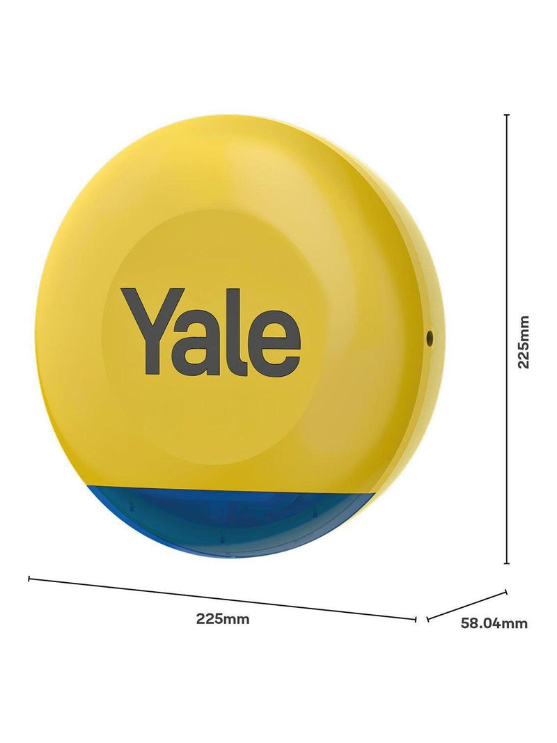 Yale outdoor alarm siren yellow, UK version