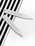 Treat Republic personalised silver plated collar stiffner - British product