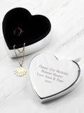 Treat Republic personalised heart trinket box silver-plated, UK version