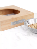 Treat Republic personalised bamboo dog bowl H27.1cm, imported from the UK