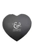 Treat Republic personalised heart slate cheese board, imported from the UK