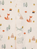 John Lewis baby animal print gift set with sleepsuit, bib, blanket and bear, UK version