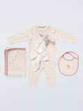 John Lewis baby bunny gift set with sleepsuit and comforter - British product
