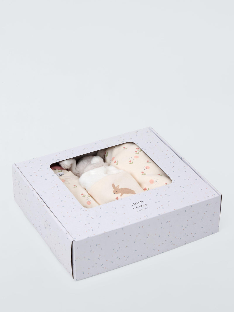 John Lewis baby bunny gift set with sleepsuit and comforter - British product