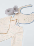 John Lewis baby elephant gift set with sleepsuit bib toy UK version
