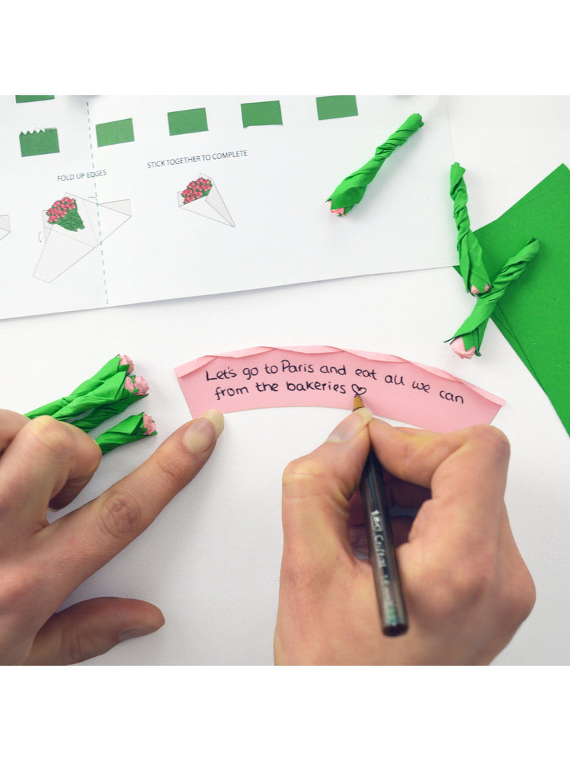 Pikkii Write Me Roses paper craft kit (British brand)