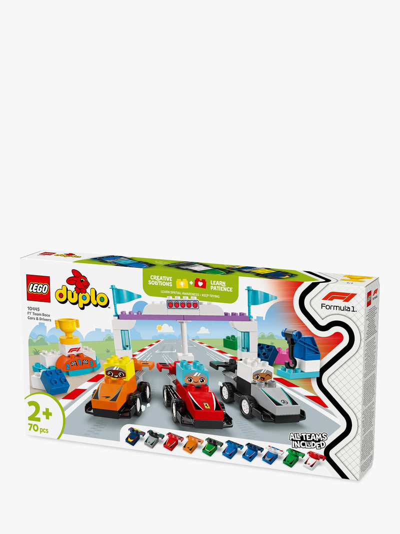 Lego DUPLO F1 Team Race Cars & Drivers toy set, UK version