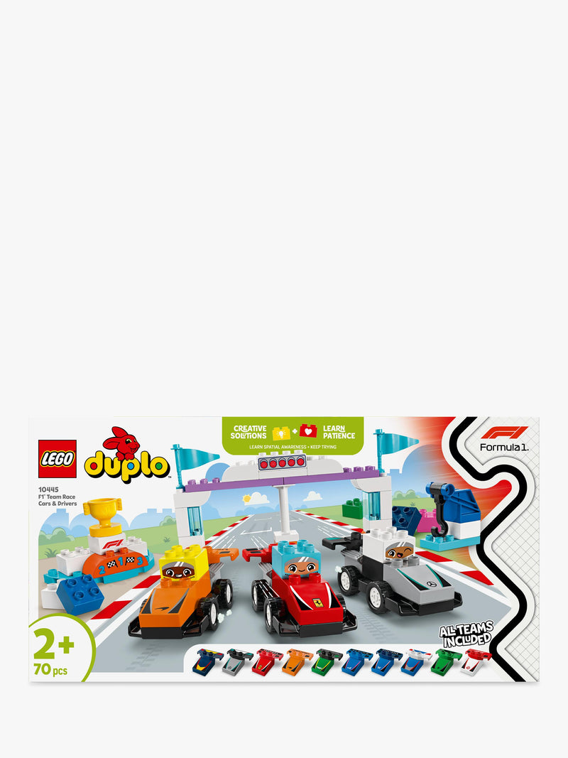 Lego DUPLO F1 Team Race Cars & Drivers toy set, UK version