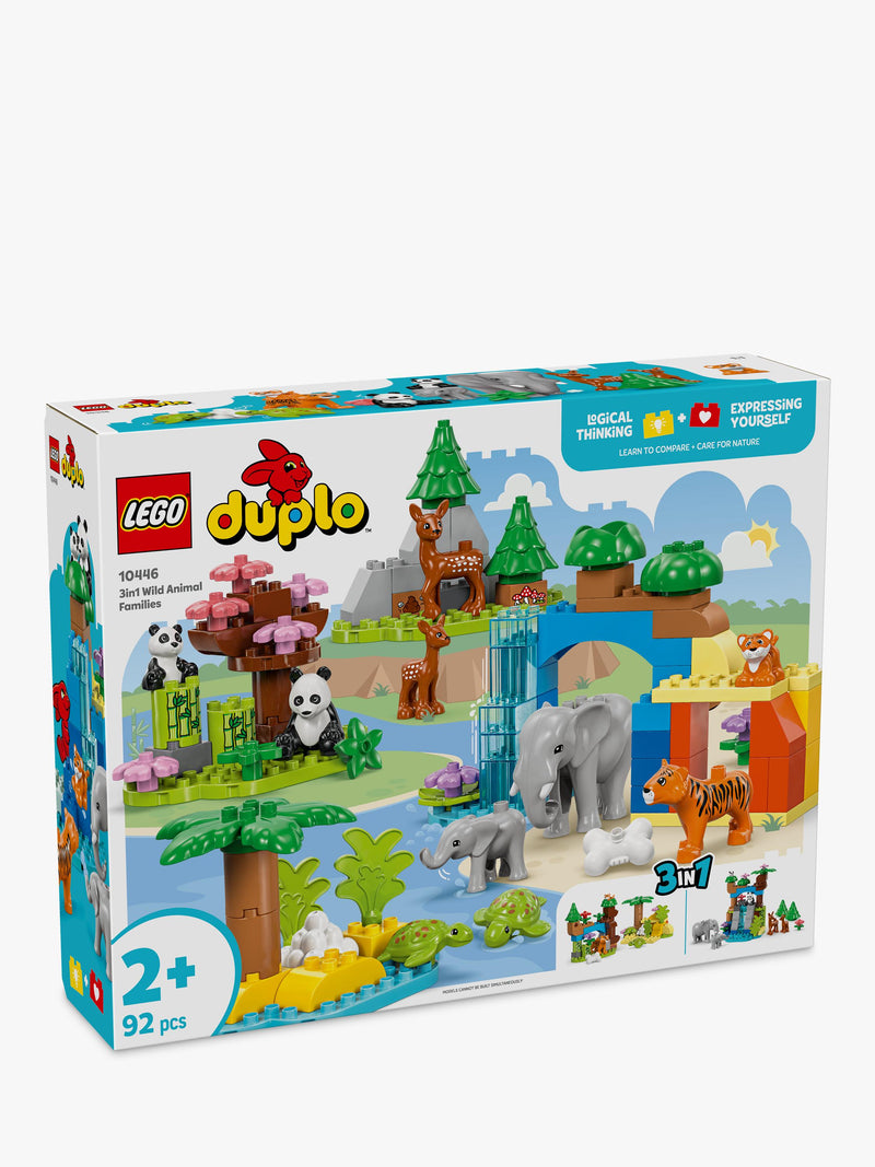LEGO DUPLO Wild Animal Families toy set, UK version