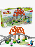 LEGO train bridge and tracks expansion toy for toddlers aged 2+, UK version
