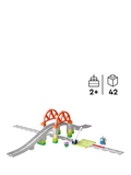 LEGO train bridge and tracks expansion toy for toddlers aged 2+, UK version